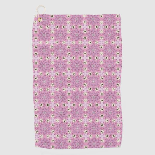 Decorative purple patterned golfhandtuch (Vorderseite)