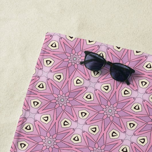 Decorative purple patterned strandtuch (Beispiel)