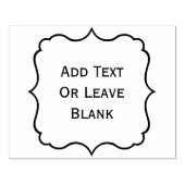 Decorative quadratische Grenze, 4" x 5" Briefmarke Gummistempel (Prägung)