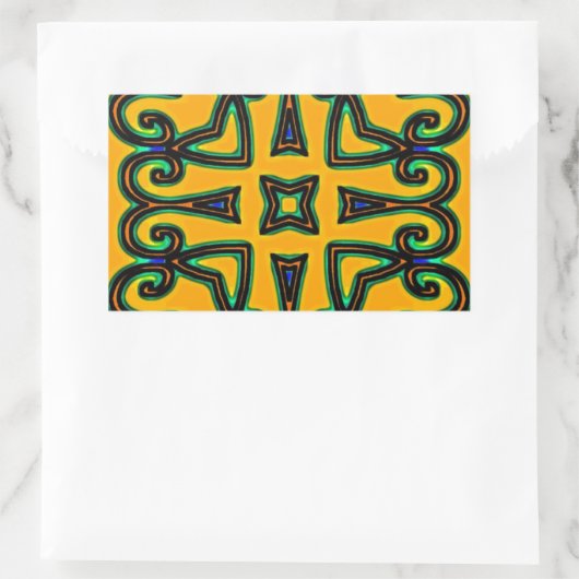 Decorative Rechteckiger Aufkleber (Tasche)