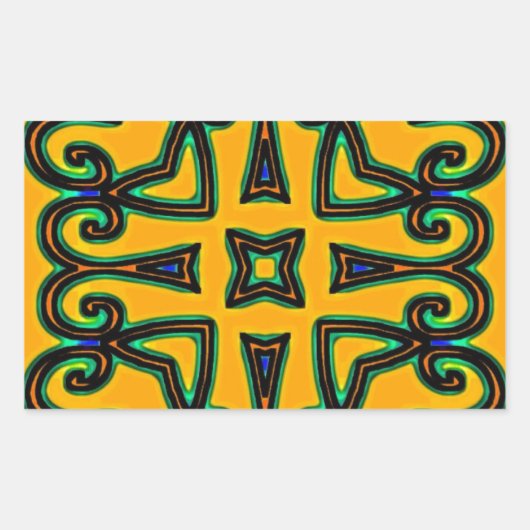 Decorative Rechteckiger Aufkleber (Vorderseite)