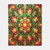Decorative Red Green Fleece Blanket (Vorderseite)
