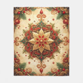 Decorative Red Green Fleece Blanket (Vorderseite)