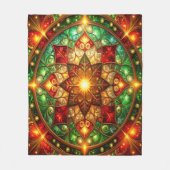 Decorative Red Green Fleece Blanket (Vorderseite)