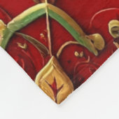 Decorative Red Green Fleece Blanket (Ecke)