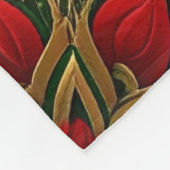 Decorative Red Green Fleece Blanket (Ecke)