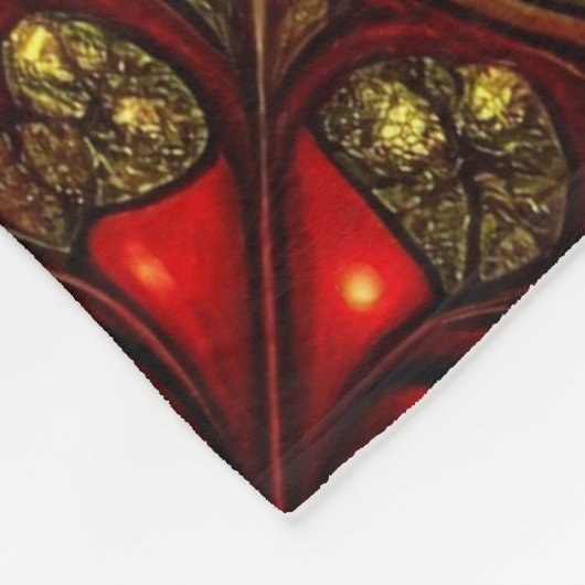 Decorative Red Green Fleece Blanket (Ecke)