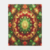 Decorative Red Green Fleece Blanket (Vorderseite)