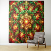 Decorative Red Green Holiday Backdrop Wandteppich (Beispiel)