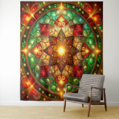 Decorative Red Green Holiday Backdrop Wandteppich (Beispiel)