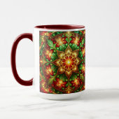 Decorative Red Green Holiday Mug Tasse (Links)