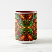 Decorative Red Green Holiday Mug Tasse (Zentrum)