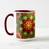 Decorative Red Green Holiday Mug Tasse (Links)