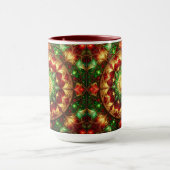 Decorative Red Green Holiday Mug Tasse (Zentrum)