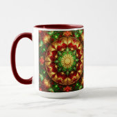 Decorative Red Green Holiday Mug Tasse (Links)