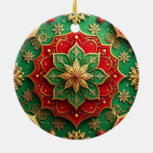 Decorative Red Green Holiday Ornament (Hinten)