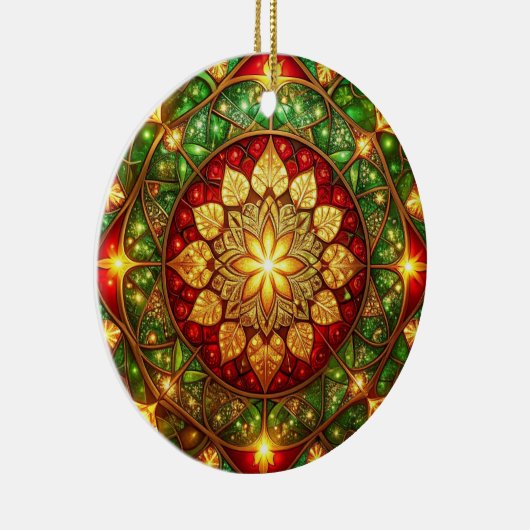 Decorative Red Green Holiday Ornament (Rechts)