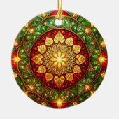 Decorative Red Green Holiday Ornament (Vorne)