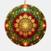 Decorative Red Green Holiday Ornament (Hinten)