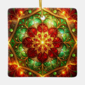 Decorative Red Green Holiday Ornament (Vorderseite)