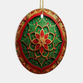 Decorative Red Green Holiday Ornament (Rechts)