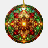 Decorative Red Green Holiday Ornament (Vorne)