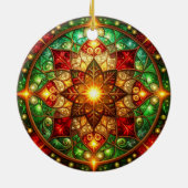 Decorative Red Green Holiday Ornament (Hinten)
