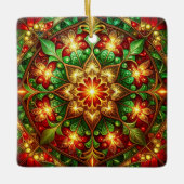 Decorative Red Green Holiday Ornament (Vorderseite)