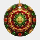 Decorative Red Green Holiday Ornament (Hinten)