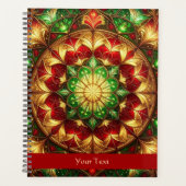 Decorative Red Green Holiday Planer (Vorderseite)