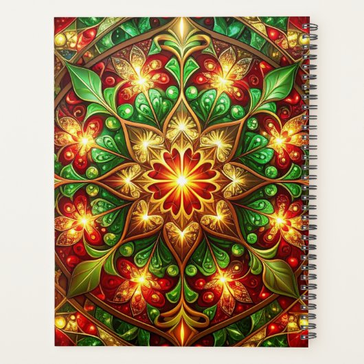 Decorative Red Green Holiday Planer (Rückseite)