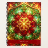 Decorative Red Green Holiday Planer (Vorderseite)