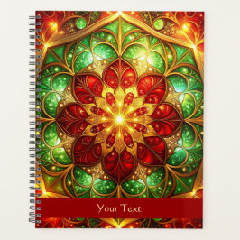 Decorative Red Green Holiday Planer
