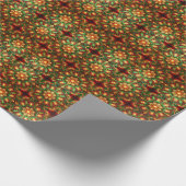 Decorative Red Green Holiday Wrapping Paper Geschenkpapier (Ecke)