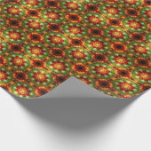 Decorative Red Green Holiday Wrapping Paper Geschenkpapier (Ecke)