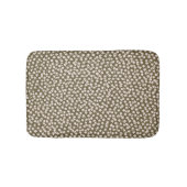 Decorative Retro Japanese Floral Pattern Badematte (Vorderseite)