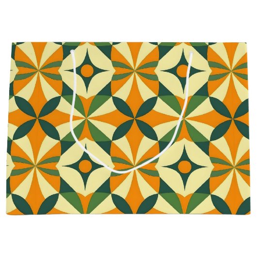 Decorative retro seamless pattern große geschenktüte (Vorderseite)