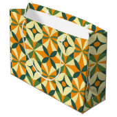 Decorative retro seamless pattern große geschenktüte (Rückseite Schrägansicht)