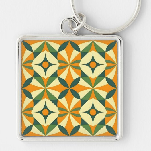 Decorative retro seamless pattern schlüsselanhänger (Vorne)