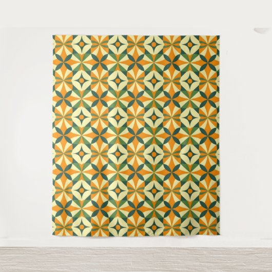 Decorative retro seamless pattern wandteppich (Vorderseite)