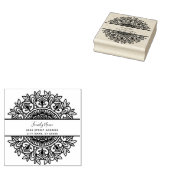 Decorative Rücksendeadresse Gummi Briefmarke Gummistempel (Stempel)