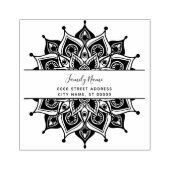 Decorative Rücksendeadresse Gummi Briefmarke Gummistempel (Prägung)