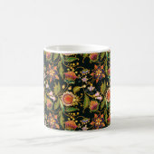 decorative seamless pattern. Flowers leaves curls Kaffeetasse (Mittel)