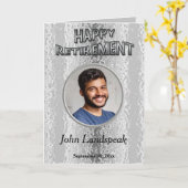 Decorative Silber Metal 1 Foto Collage Pensionieru Karte (Gelbe Blume)