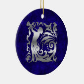 Decorative Silver Christmas Keramikornament (Rechts)