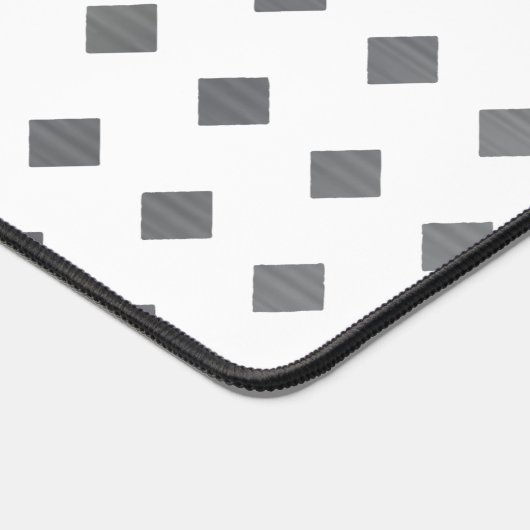Decorative Silver Gray White Diamond Pattern Schreibtischunterlage (Ecke)