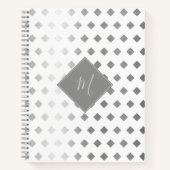 Decorative Silver White Diamond Monogram Notizblock (Vorderseite)