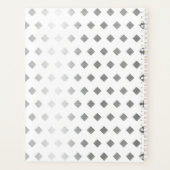 Decorative Silver White Diamond Monogram Planer (Rückseite)