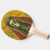 Decorative Skeleton Ping Pong Paddle Tischtennis Schläger (Seitenansicht)