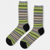  Decorative Striped  Socken (Linkes Detail)